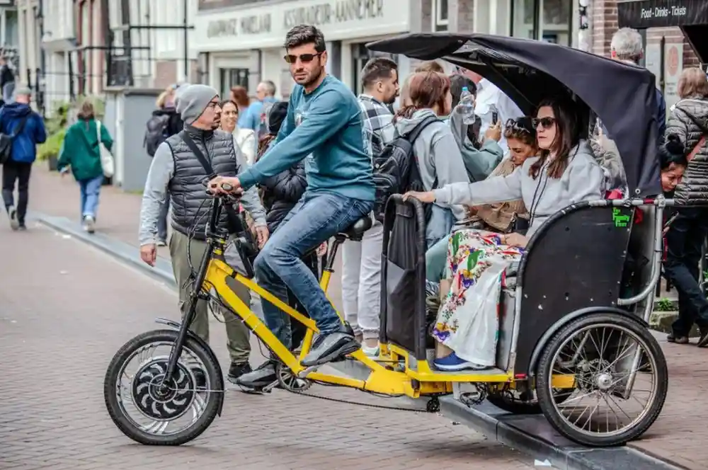 Rickshaw Driver in Amsterdam 